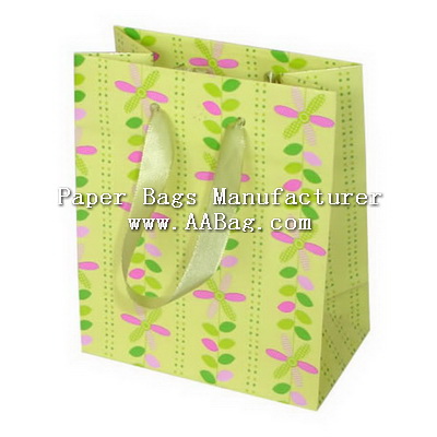 Colourful Gift Bag with Flower Artwork