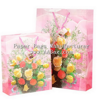 Custom Gift Bag with Wedding Flowers