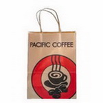 Recyclable Paper Shopping Bag for Cafe/Coffee Shop