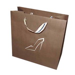 Brown Kraft Paper Bag with Custom Design for Shoe Box