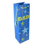 Custom Paper Bottle Bag with DAD theme for Father's day