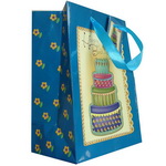 Paper Bag with Cake Artwork for Birthday