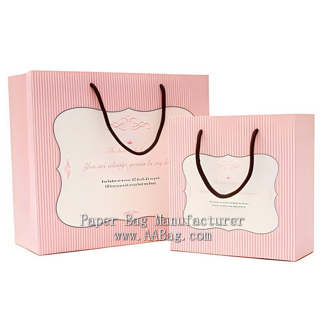 Custom White Kraft Paper Bag with brand for Promotion