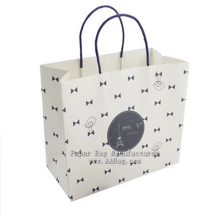 custom Promotional white Paper Bag for cake/food packaging
