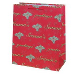 Paper Gift Bag with Season Greeting artwork
