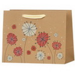 Custom Eurotote Kraft Paper Bag with Paper Rope;Eco-friendly(small design)