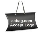 Black Pillow Box with rope handle 30x20+6cm