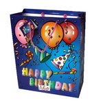 Paper Birthday Bag with Custom artwork