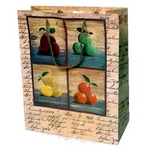 Paper Gift Bag with Fruit Artwork