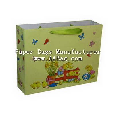 Nice Paper Bag with Cartoon Artwork for Baby Gift