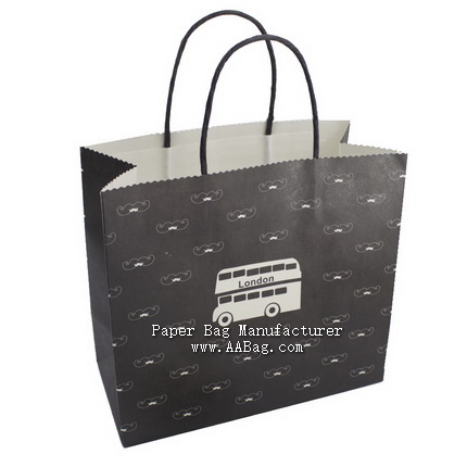 White Kraft Paper Bag with brand