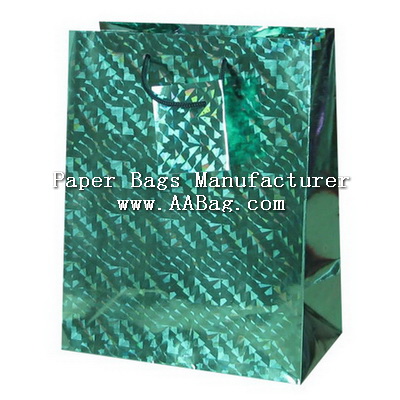 Paper shopping Bag with Holographic